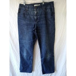 Chicos Platinum Denim Jeans Size 1 Short